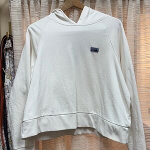 Like New Patagonia Women's Cream Crop Hoodie L